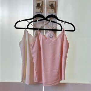 J. Crew Pink Sleeveless Fitted Camisole Top